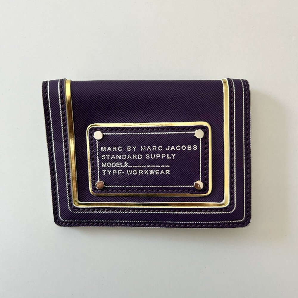 Marc by Marc Jacobs Purple Leather Passport Holder – Standard Supply